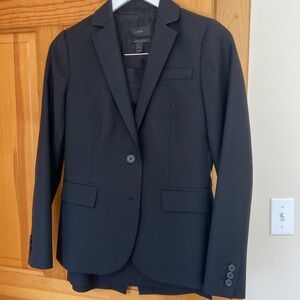 J crew size 0 black skirt suit (will consider selling as separates)